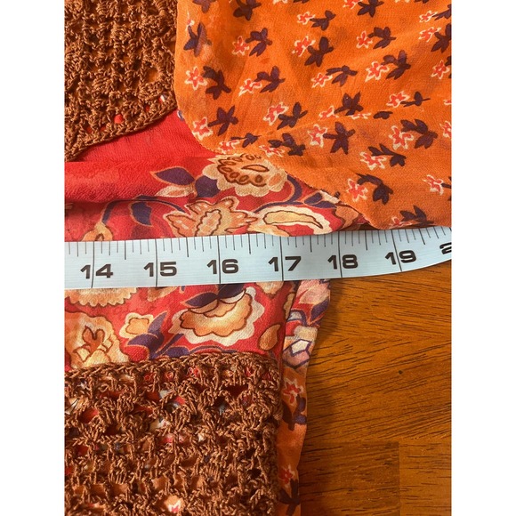 Boho Sheer Floral Dress Size 8 - Picture 10 of 11